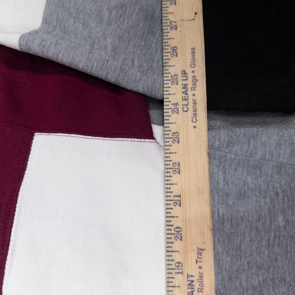 Vintage Winner Rugby Shirt Pullover Men Large Striped Red Long Sleeve Sweatshirt - Picture 8 of 8